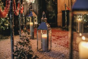 Christmas entrance lantern candle scaled 1 300x200