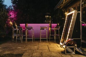 Illuminated bar hen do mirror booth scaled 1 300x200