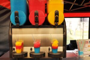 Triple tank slush machine hire scaled 1 300x200