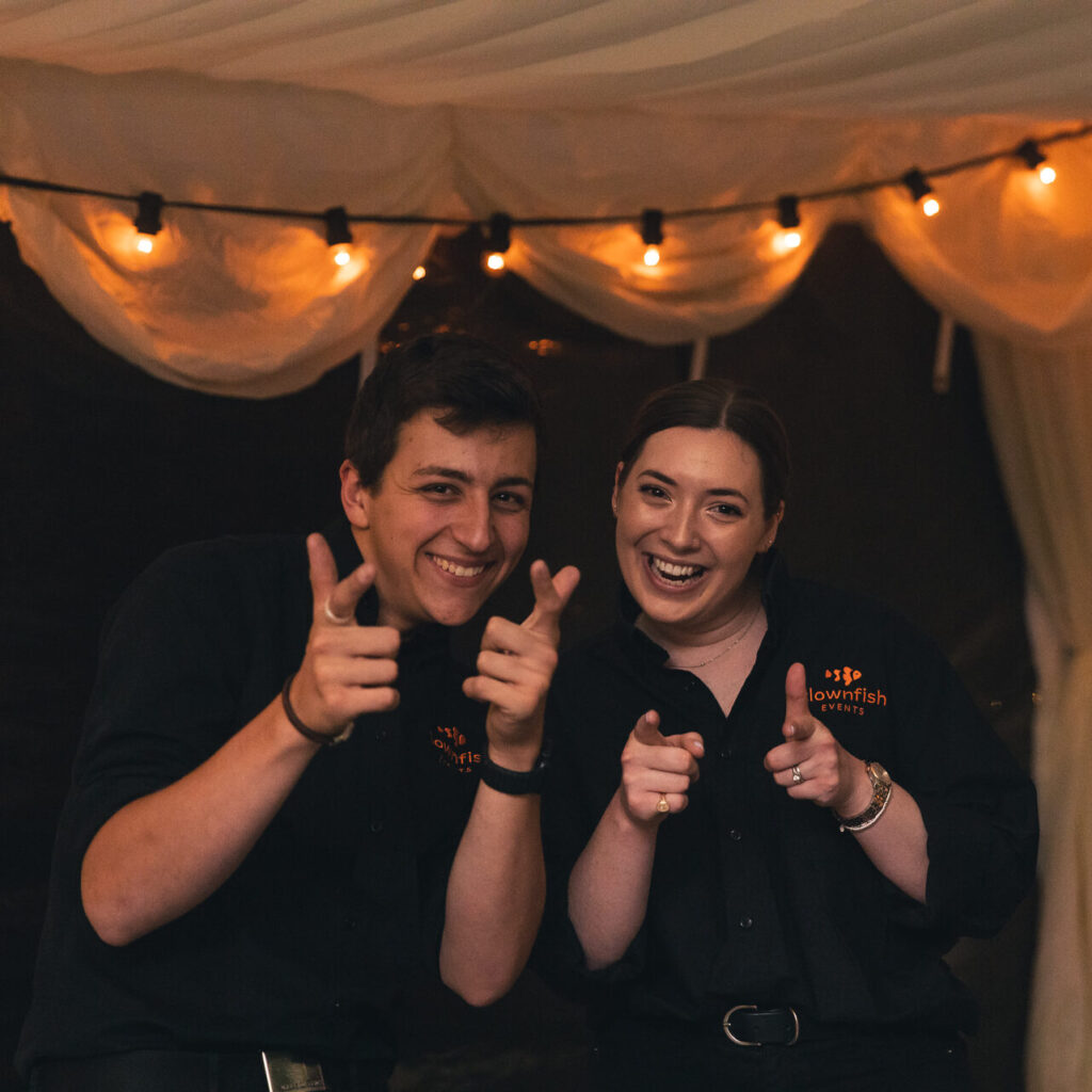 Two Clownfish Team members posing for the camera